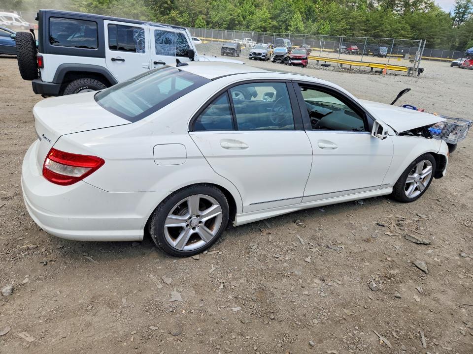 2010 Mercedes-benz C-klasse VIN WDDGF8BB3AF409558 COPART salvage auction — FRONT END, Md - Cert Of Salvage < 75% Damage, sold $700 on 2026-07-24 (photo 3)