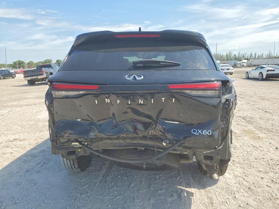 2024 Infiniti Qx60 VIN 5N1DL1ERXRC346862 COPART salvage auction — FRONT END, Fl - Cert Of Title Slvg Rebuildable, sold $7,800 on 2026-07-23 (photo 6)
