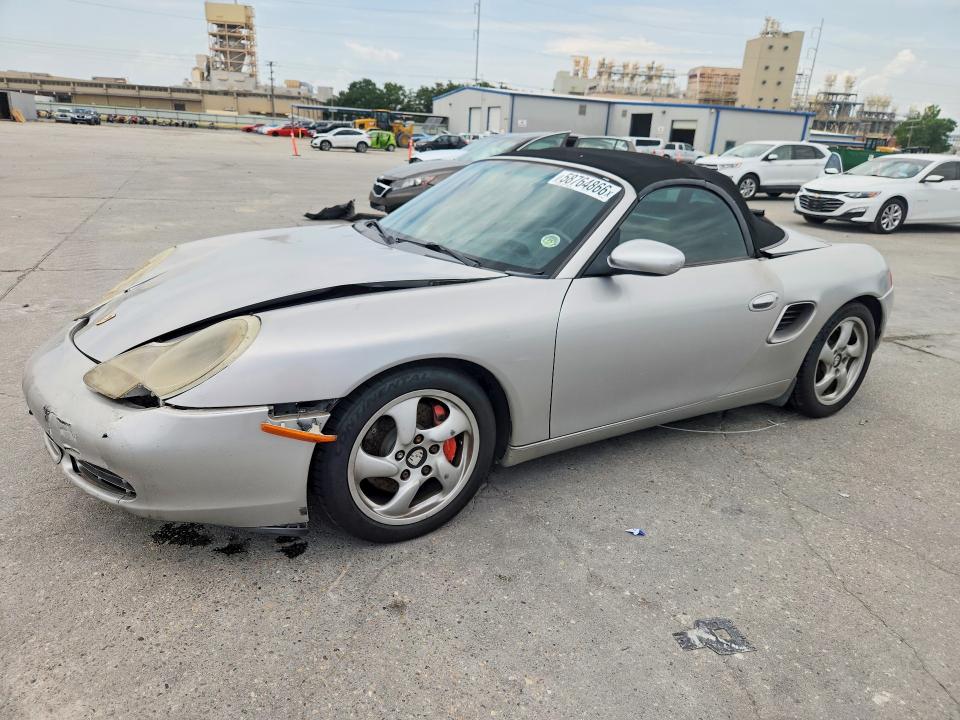 2002 Porsche Boxster VIN WP0CB29892U660948 COPART salvage auction — FRONT END, La - Cert Of Title-Salvage, sold $1,350 on 2026-07-29 (photo 1)