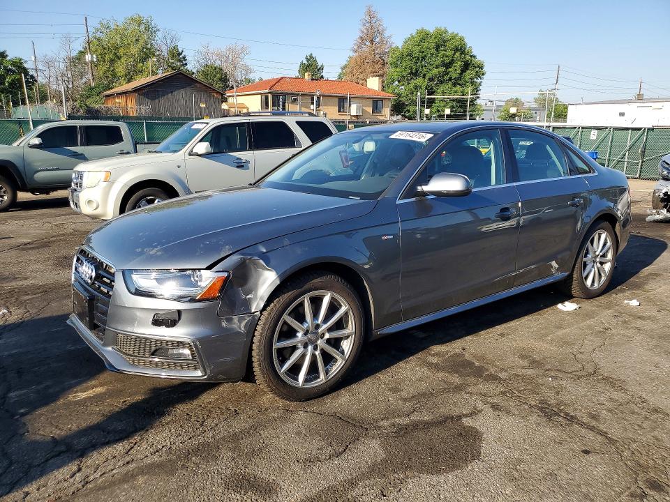 2016 Audi A4 VIN WAUHFAFL4GN012798 COPART salvage auction — FRONT END, CO - PUBLIC - SALVAGE TITLE (P), sold $6,800 on 2026-07-07 (photo 1)