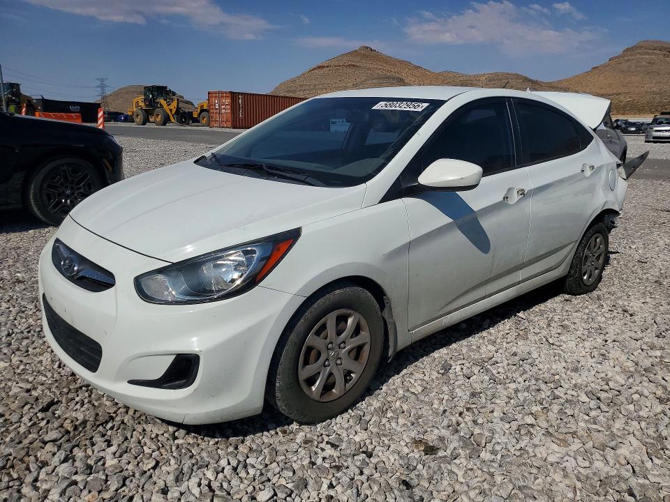 2012 Hyundai Accent VIN KMHCT4AE8CU116223 COPART salvage auction — REAR END, Nv - Salvage Title, sold $575 on 2026-07-06 (photo 1)