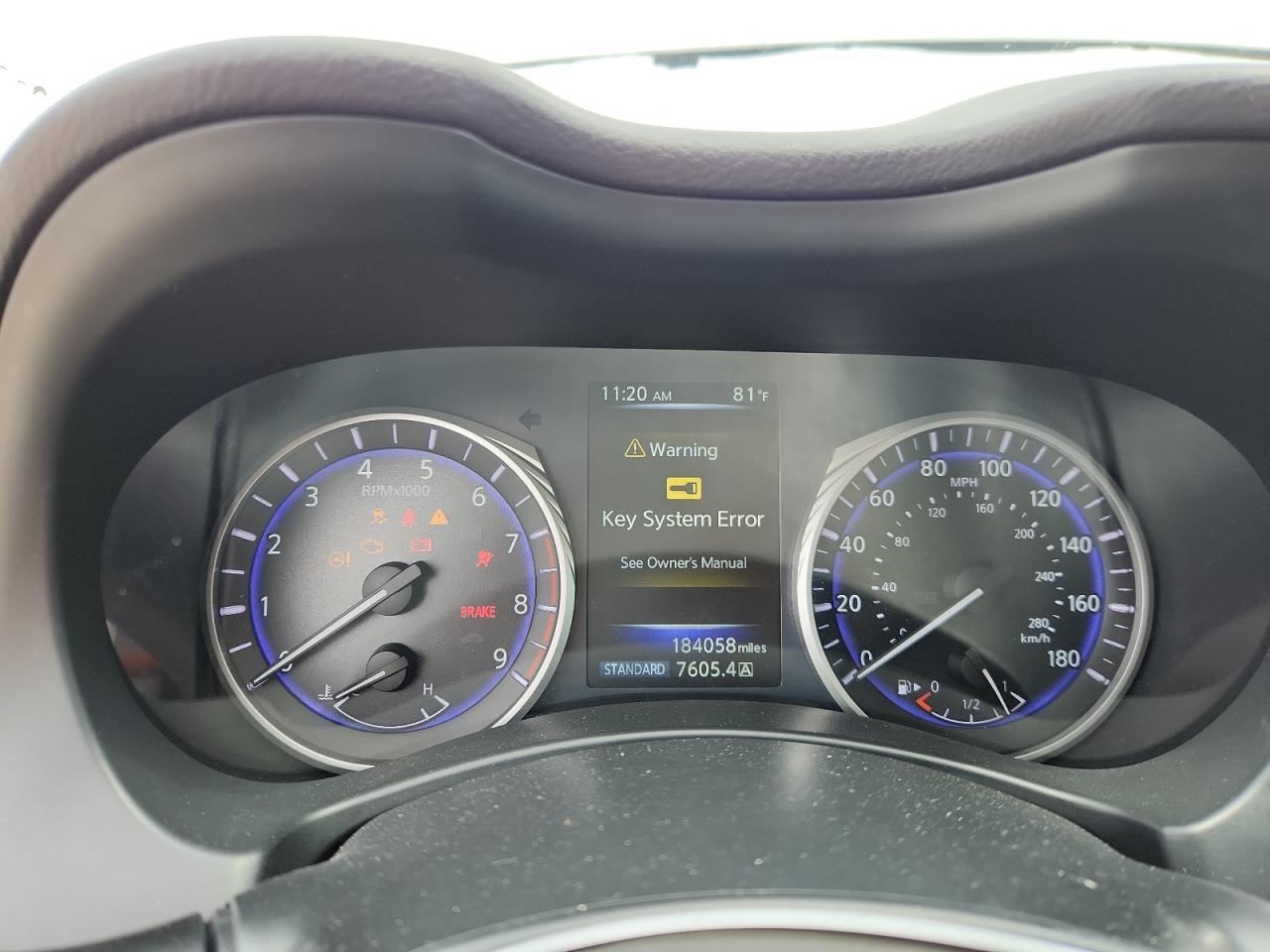 2017 Infiniti Q50 VIN JN1EV7AP2HM739518 COPART salvage auction — Front End, TX - SALVAGE VEHICLE TITLE, sold $1,000 on 2026-07-09 (photo 9)