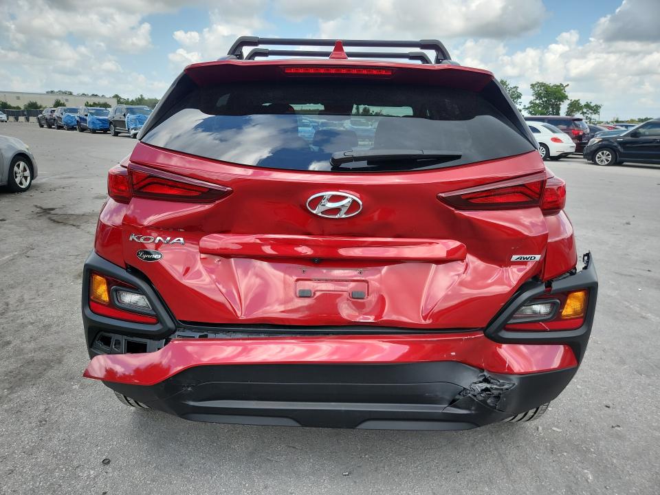 2019 Hyundai Kona VIN KM8K6CAAXKU338030 COPART salvage auction — REAR END, Fl - Cert Of Title Slvg Rebuildable, sold $3,850 on 2026-07-09 (photo 6)