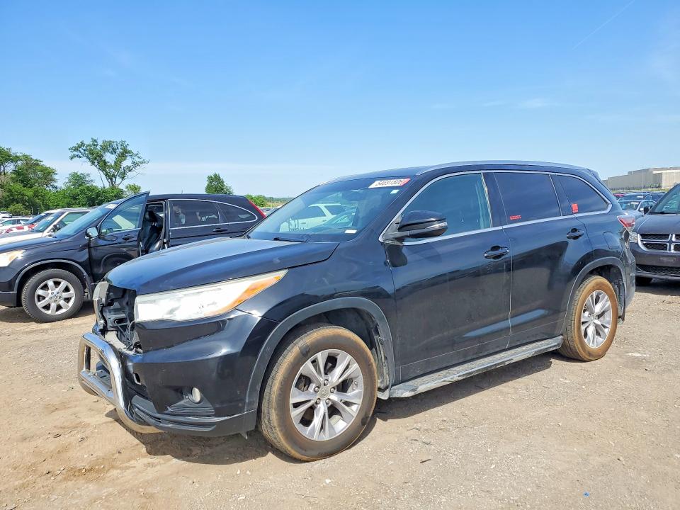 2014 Toyota VIN 5TDJKRFH0ES068125 COPART salvage auction — FRONT END, Ia - Cert Of Title-Salvage Title, sold $6,300 on 2026-07-31 (photo 1)