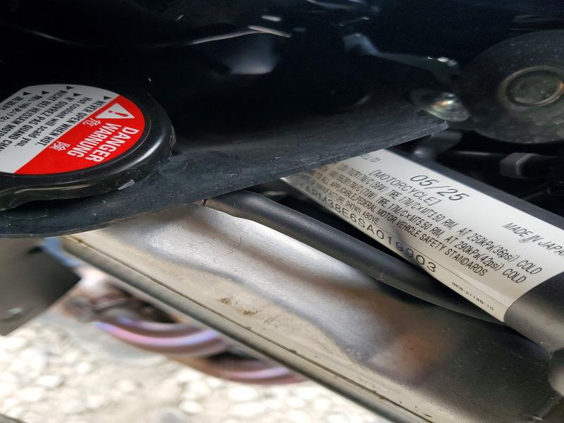 2025 Yamaha Yzf VIN JYARM38E6SA019903 COPART salvage auction — SIDE, OH - CERT OF TITLE-SALVAGE, sold $1,300 on 2026-07-30 (photo 8)