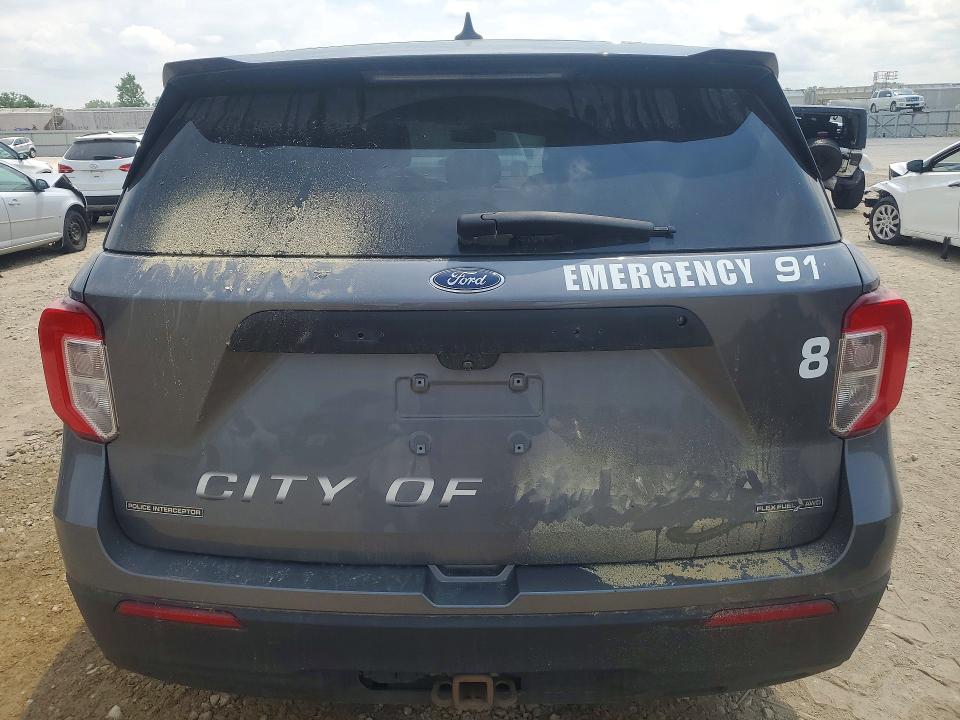 2021 Ford Explorer VIN 1FM5K8AB2MGB34760 COPART salvage auction — HAIL, KS - CERT OF TITLE-SALVAGE, sold $4,000 on 2026-07-02 (photo 6)