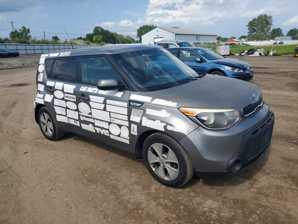 2015 Kia Soul VIN KNDJN2A23F7129030 COPART salvage auction — FRONT END, OH - CERT OF TITLE-SALVAGE, sold $400 on 2026-07-02 (photo 4)