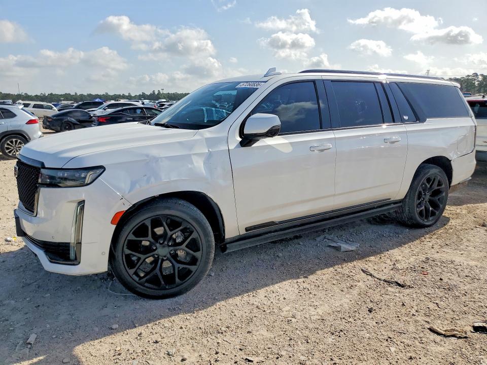 2021 Cadillac Escalade VIN 1GYS4PKL4MR208925 COPART salvage auction — FRONT END, Tx - Certificate Of Title, sold $41,250 on 2026-07-24 (photo 1)