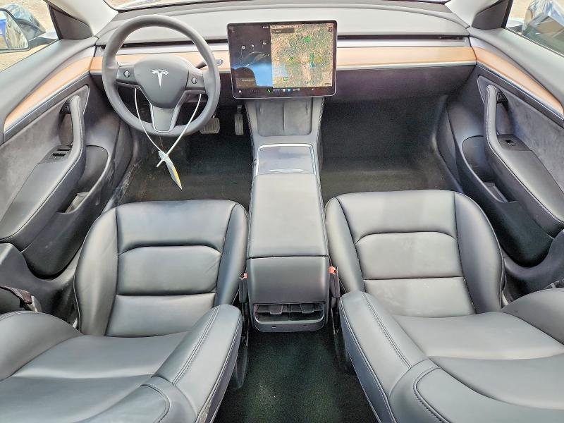 2021 Tesla Model 3 VIN 5YJ3E1EA2MF962443 COPART salvage auction — SIDE, On - Permit No Brand - Unfit, sold $9,400 on 2026-07-07 (photo 8)