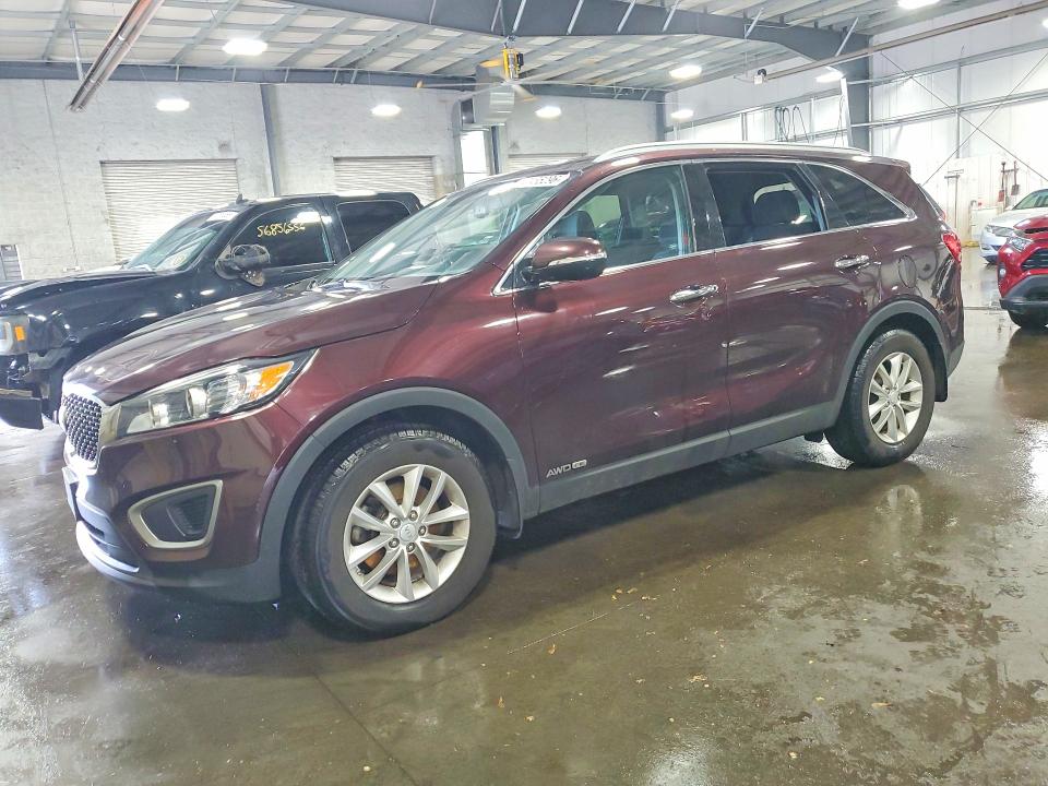2016 Kia Sorento VIN 5XYPGDA57GG081708 COPART salvage auction — VANDALISM, Mn - Cert Of Title-Prior Salvage, sold $1,450 on 2026-07-14 (photo 1)