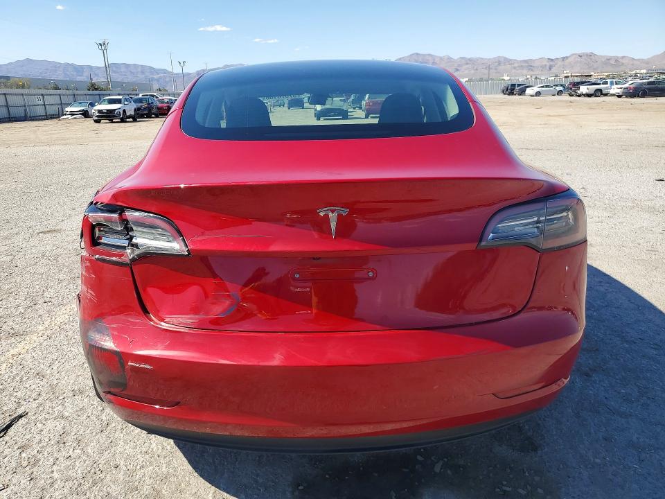 2023 Tesla Model 3 VIN 5YJ3E1EA1PF477201 COPART salvage auction — REAR END, Nj - Cert Of Title-Salvage, sold $7,800 on 2026-07-28 (photo 6)