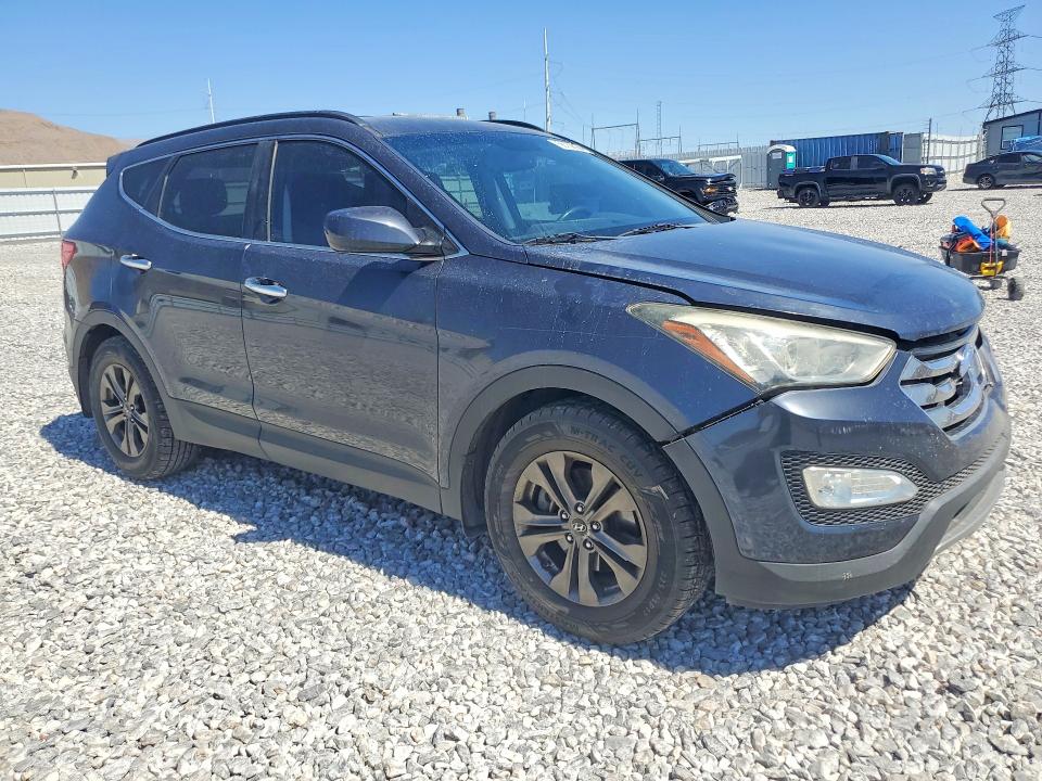2013 Hyundai Santa fe VIN 5XYZU3LB6DG043462 COPART salvage auction — FRONT END, Nv - Salvage Title, sold $2,100 on 2026-07-20 (photo 4)