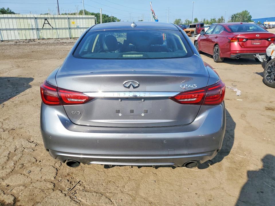 2020 Infiniti Q50 VIN JN1EV7AR5LM252792 COPART salvage auction — FRONT END, Mi - Certificate Of Title, sold $7,100 on 2026-07-17 (photo 6)
