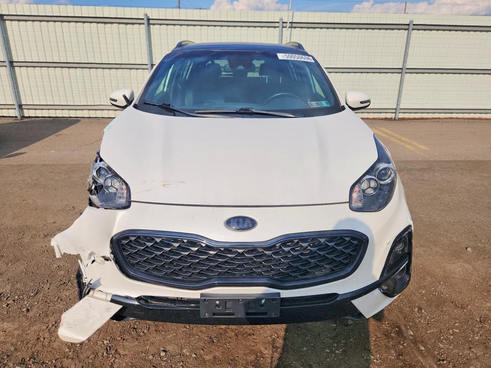 2022 Kia Sportage VIN KNDP6CACXN7957225 COPART salvage auction — FRONT END, Pa - Certificate Of Salvage, sold $5,400 on 2026-07-31 (photo 5)