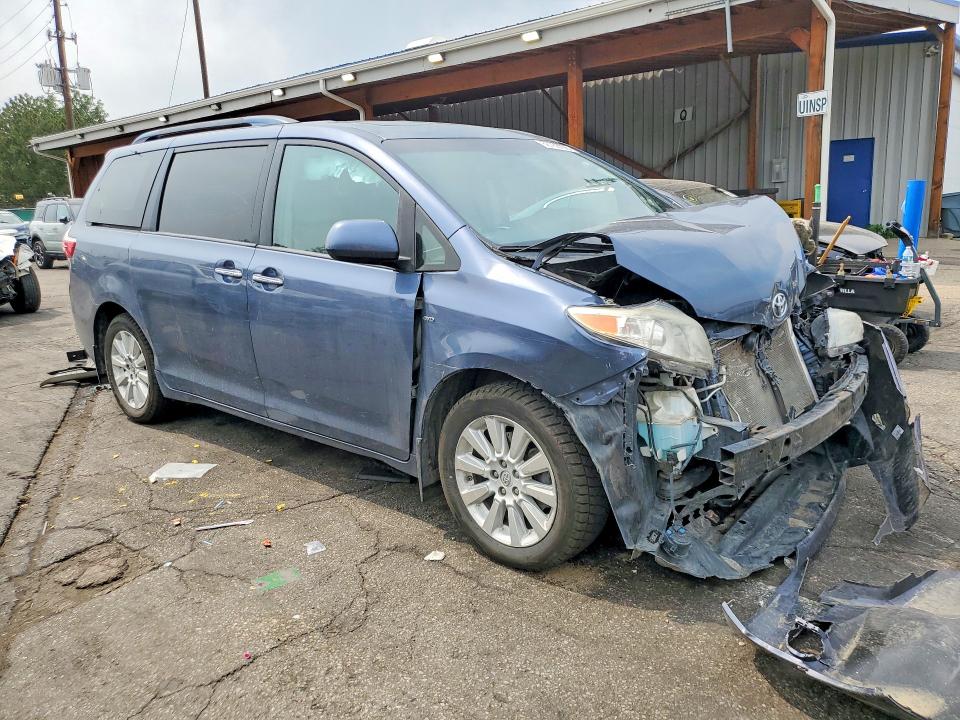 2016 Toyota Sienna VIN 5TDDK3DC3GS141346 COPART salvage auction — FRONT END, Co - Salvage Title, sold $3,100 on 2026-07-09 (photo 4)