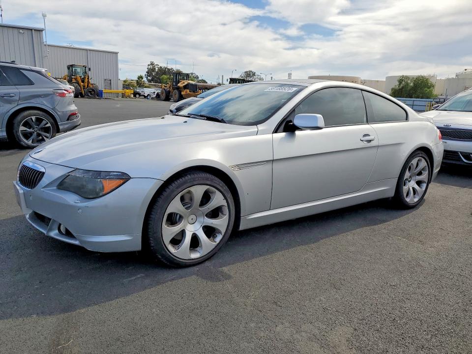 2006 BMW 6 series VIN WBAEH13486CR50517 COPART salvage auction — MINOR DENT/SCRATCHES, CA - DIS/DLR/EXP APP FOR DUP CLEAN, sold $450 on 2026-07-08 (photo 1)