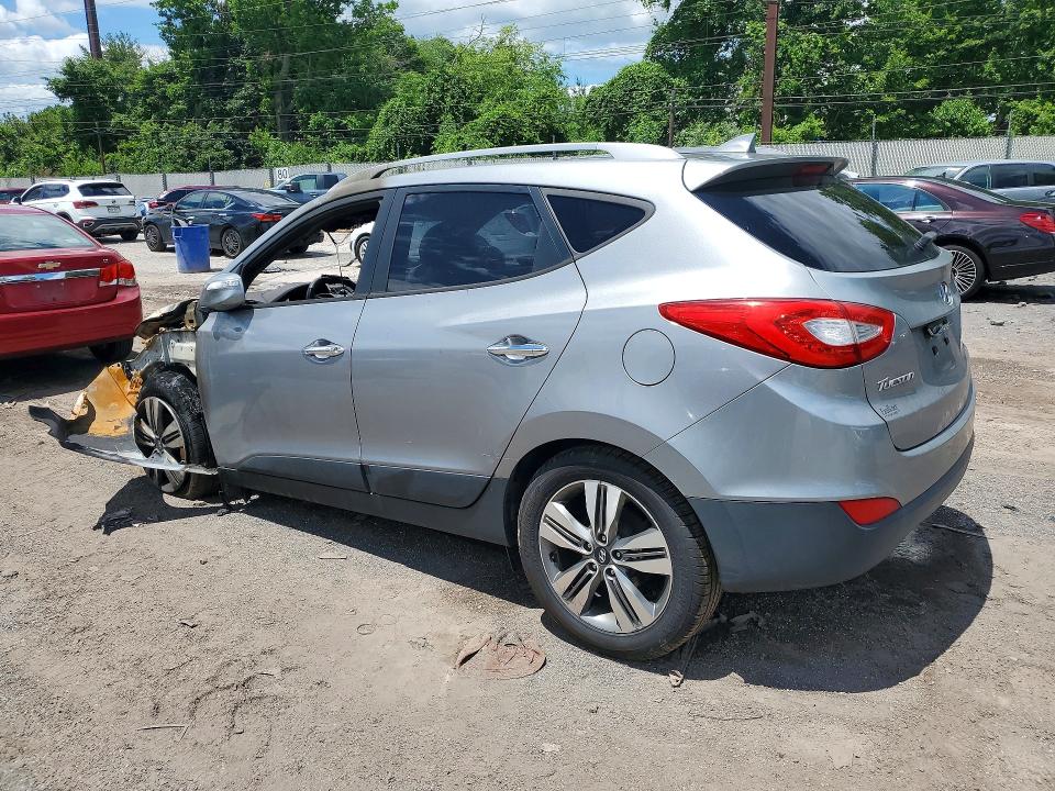 2014 Hyundai Tucson VIN KM8JUCAG7EU832534 COPART salvage auction — BURN, Pa - Certificate Of Salvage, sold $325 on 2026-08-01 (photo 2)