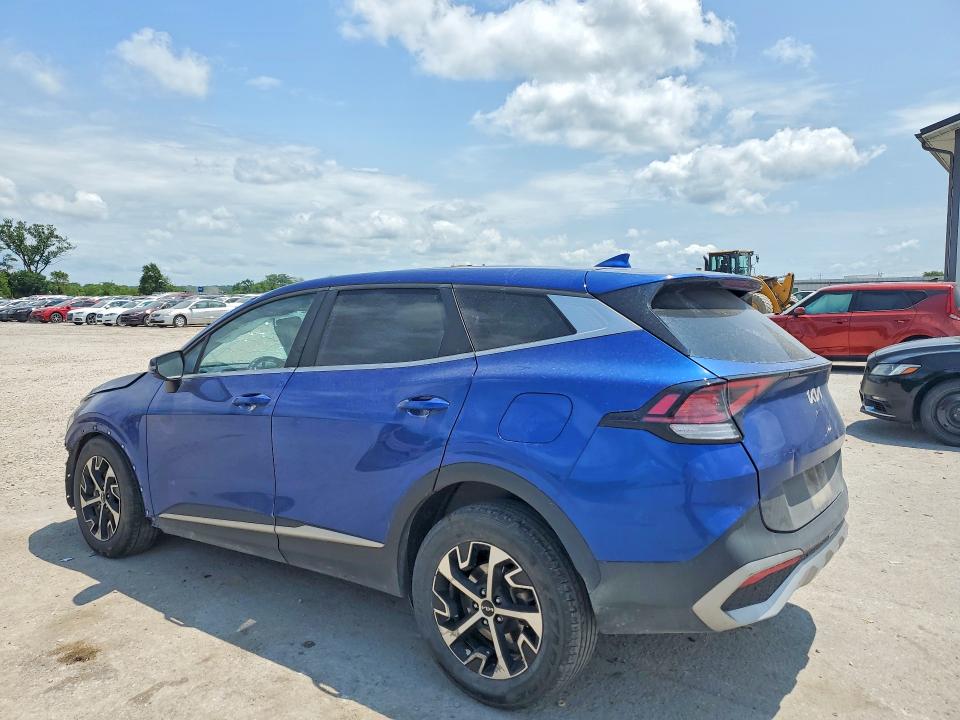 2023 Kia Sportage VIN 5XYK33AF8PG123683 COPART salvage auction — ALL OVER, IA - CERT OF TITLE-SALVAGE TITLE, sold $3,200 on 2026-07-24 (photo 2)
