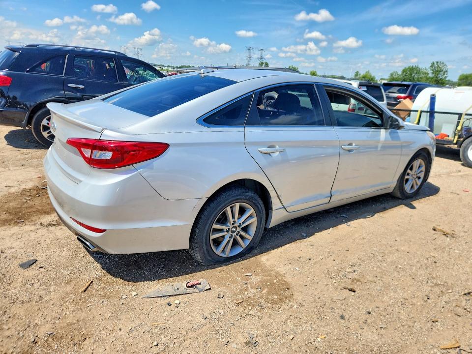 2015 Hyundai Sonata VIN 5NPE24AF9FH160013 COPART salvage auction — FRONT END, Il - Salvage Certificate, sold $275 on 2026-07-28 (photo 3)