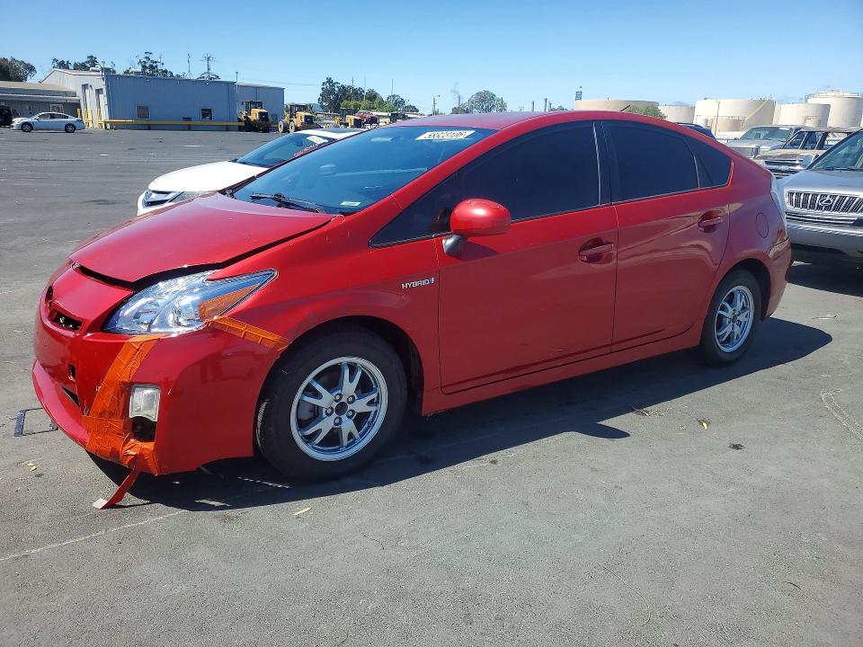 2010 Toyota Prius VIN JTDKN3DU7A0221380 COPART salvage auction — FRONT END, Ca - Salvage Certificate, sold $575 on 2026-07-13 (photo 1)