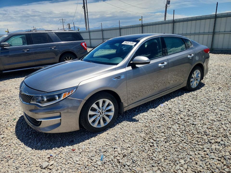 2016 Kia Optima VIN 5XXGU4L38GG091219 COPART salvage auction — FRONT END, Id - Salvage Certificate Of Title, sold $150 on 2026-07-28 (photo 1)