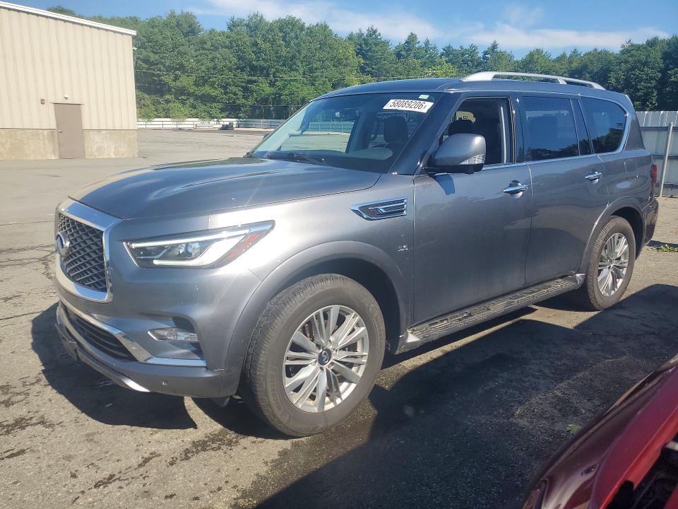 2018 Infiniti Qx80 VIN JN8AZ2NEXJ9191213 COPART salvage auction — REAR END, RI - SALVAGE CERTIFICATE OF TITLE, sold $9,500 on 2026-07-30 (photo 1)