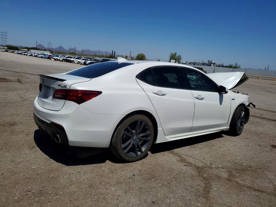 2020 Acura Tlx VIN 19UUB1F6XLA012363 COPART salvage auction — FRONT END, AZ - CERT OF TITLE - SALVAGE, sold $1,200 on 2026-07-31 (photo 3)