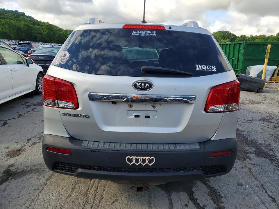 2013 Kia Sorento VIN 5XYKTCA64DG343057 COPART salvage auction — FRONT END, Pa - Certificate Of Salvage, sold $550 on 2026-07-09 (photo 6)