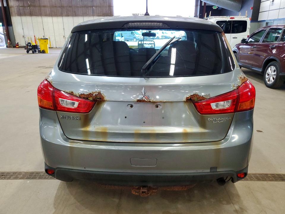 2014 Mitsubishi Outlander sport VIN 4A4AP3AU1EE001325 COPART salvage auction — REAR END, Va - Certificate Of Title, sold $1,550 on 2026-07-31 (photo 6)