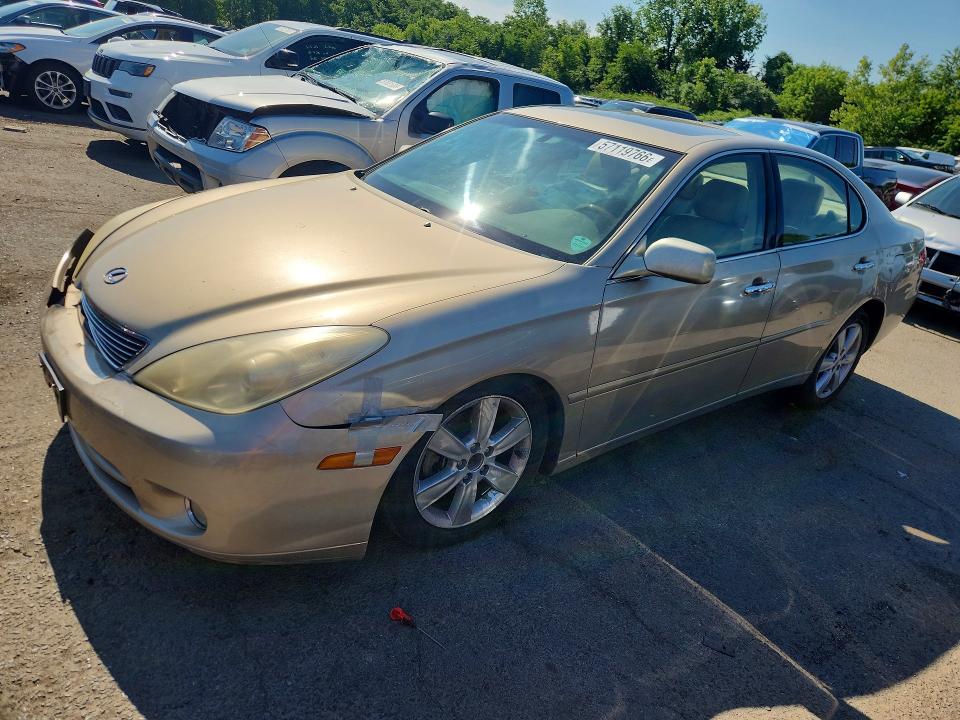2005 Lexus ES VIN JTHBA30G555088847 COPART salvage auction — FRONT END, Ct - Cert Of Title-Parts Only Salva, sold $450 on 2026-07-07 (photo 1)