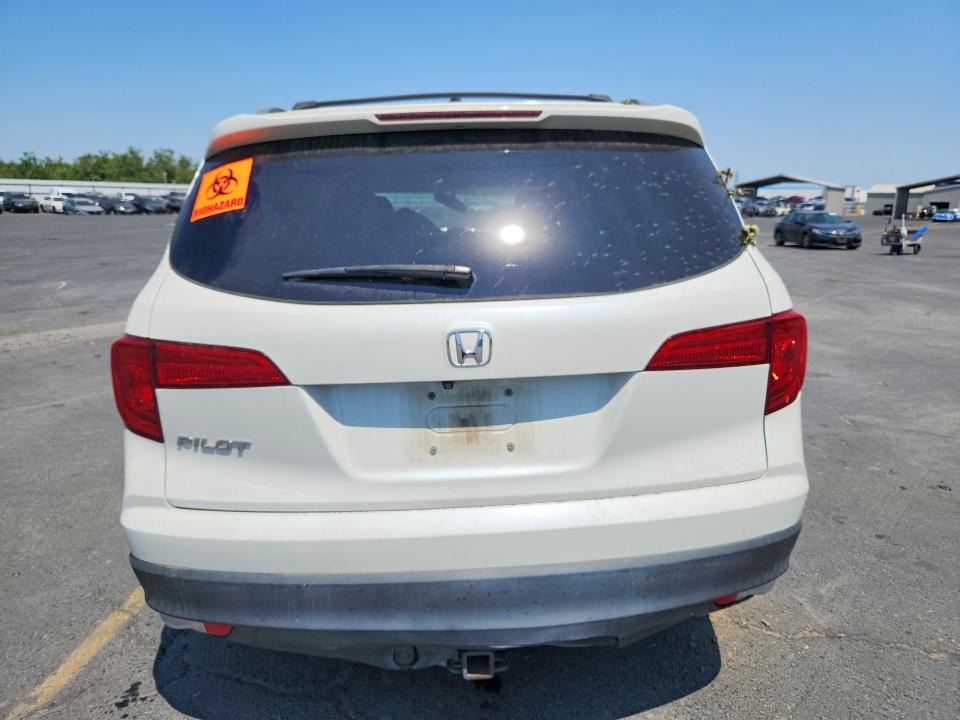 2018 Honda Pilot VIN 5FNYF5H55JB012422 COPART salvage auction — FRONT END, Ca - Salvage Certificate, sold $975 on 2026-07-09 (photo 6)