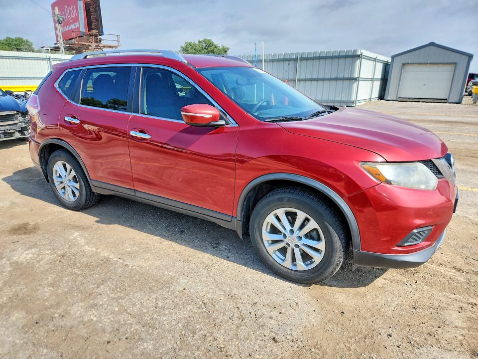 2015 Nissan Rogue VIN KNMAT2MT2FP522138 COPART salvage auction — REAR END, Ks - Cert Of Title-Salvage, sold $975 on 2026-07-15 (photo 4)