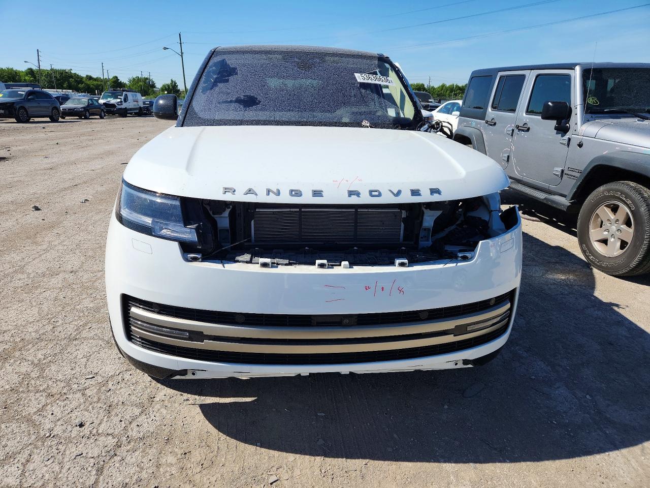 2023 Land Rover Range Rover VIN SALKP9FUXPA028453 COPART salvage auction — Side, IN - CERT OF TITLE-SALVAGE TITLE, sold $51,500 on 2026-07-07 (photo 5)