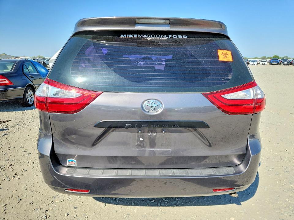 2016 Toyota Sienna VIN 5TDZK3DC1GS704593 COPART salvage auction — FRONT END, Co - Salvage Title, sold $275 on 2026-07-28 (photo 6)
