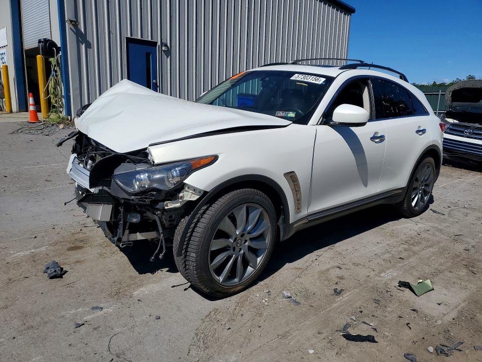 2013 Infiniti Fx VIN JN8CS1MW2DM171671 COPART salvage auction — FRONT END, Pa - Certificate Of Salvage, sold $475 on 2026-07-08 (photo 1)