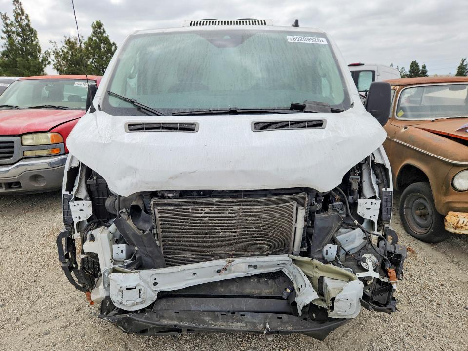 2023 Ford Transit VIN 1FTBR1Y81PKA77845 COPART salvage auction — FRONT END, Ca - Salvage Certificate, sold $11,700 on 2026-07-09 (photo 5)