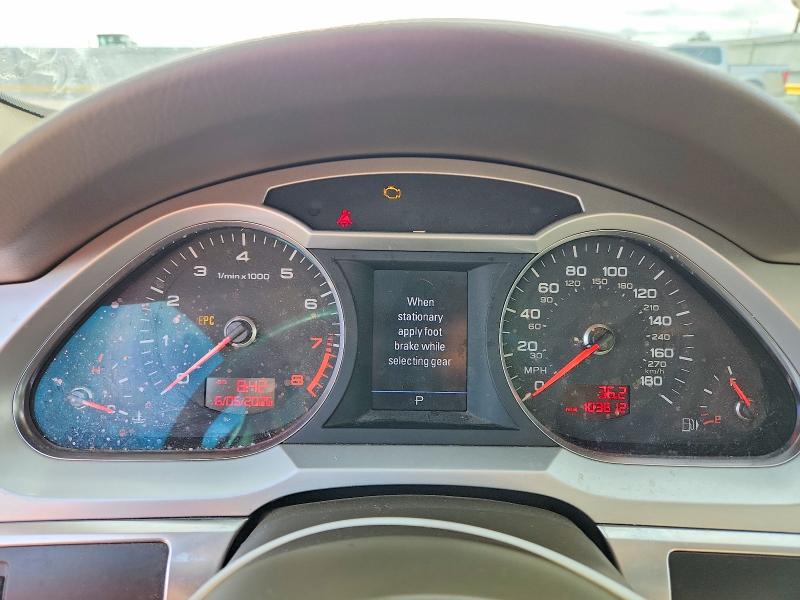 2010 Audi A6 VIN WAUEKAFB9AN010087 COPART salvage auction — WATER/FLOOD, Ks - Flood - Salvage, sold $275 on 2026-07-20 (photo 9)