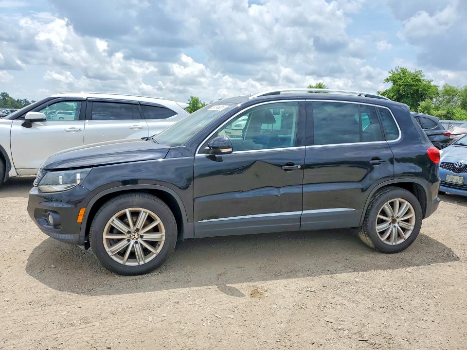 2012 Volkswagen Tiguan VIN WVGBV7AX1CW570875 COPART salvage auction — FRONT END, On - Permit No Brand - Unfit, sold $1,050 on 2026-07-09 (photo 1)