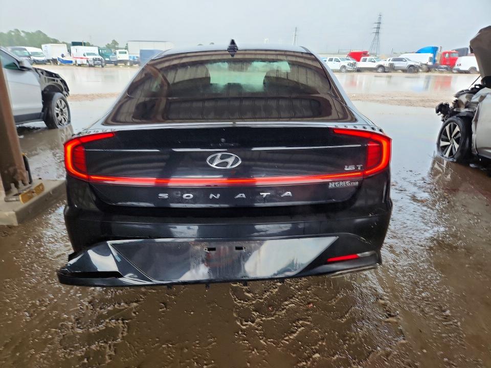2020 Hyundai Sonata VIN 5NPEJ4J21LH029931 COPART salvage auction — UNDERCARRIAGE, Tx - Salvage Vehicle Title, sold $2,650 on 2026-07-31 (photo 6)