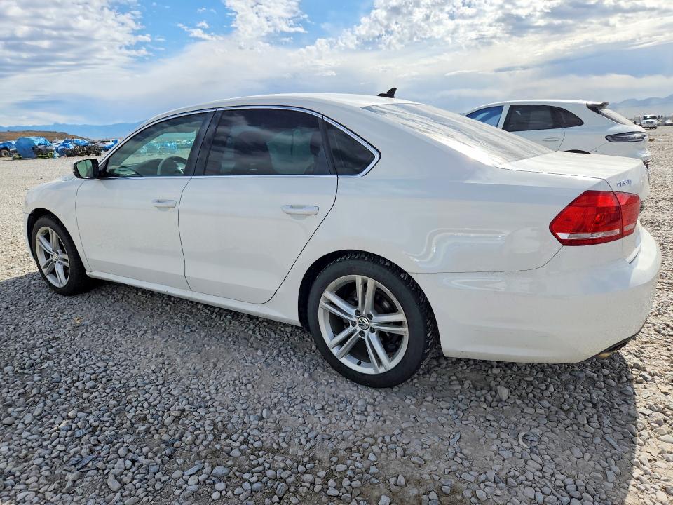 2014 Volkswagen Passat VIN 1VWBN7A36EC052800 COPART salvage auction — SIDE, UT - SALVAGE CERTIFICATE, sold $375 on 2026-08-14 (photo 2)