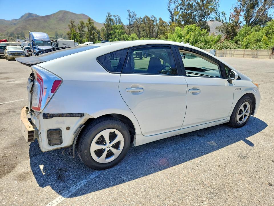 2012 Toyota Prius VIN JTDKN3DU8C1612793 COPART salvage auction — REAR END, Ca - Salvage Certificate, sold $1,500 on 2026-07-31 (photo 3)