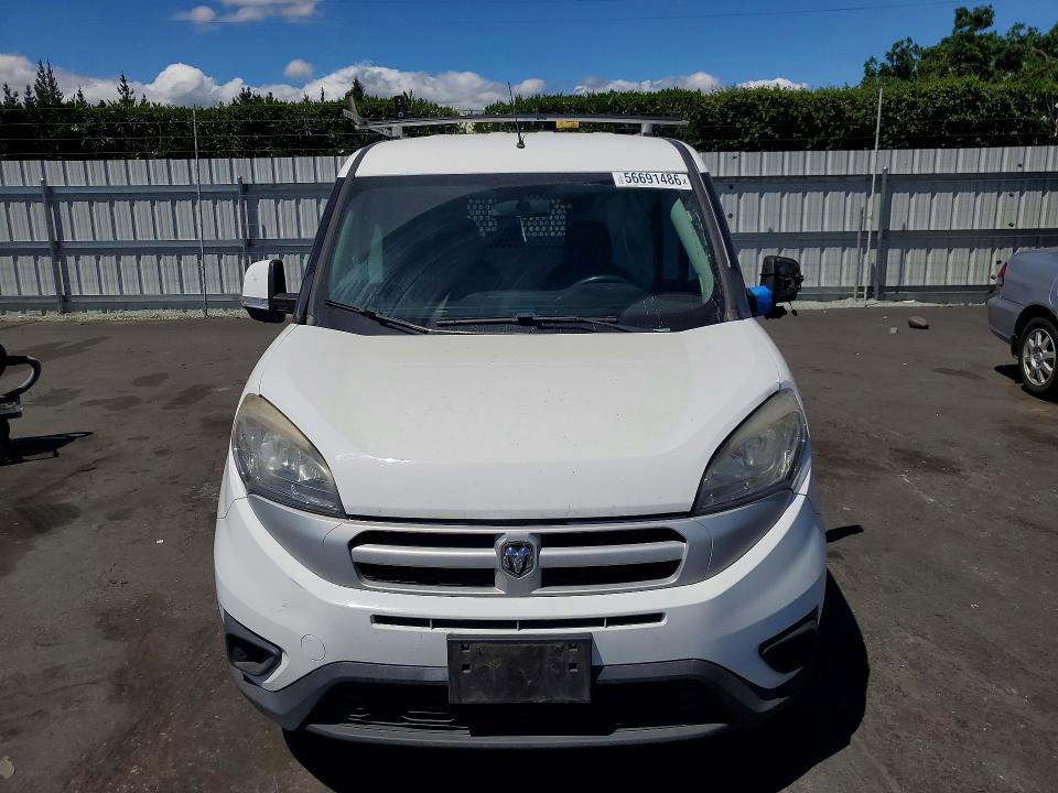 2016 Ram Promaster city VIN ZFBERFBT2G6C18895 COPART salvage auction — SIDE, CA - SALVAGE CERTIFICATE, sold $750 on 2026-07-22 (photo 5)