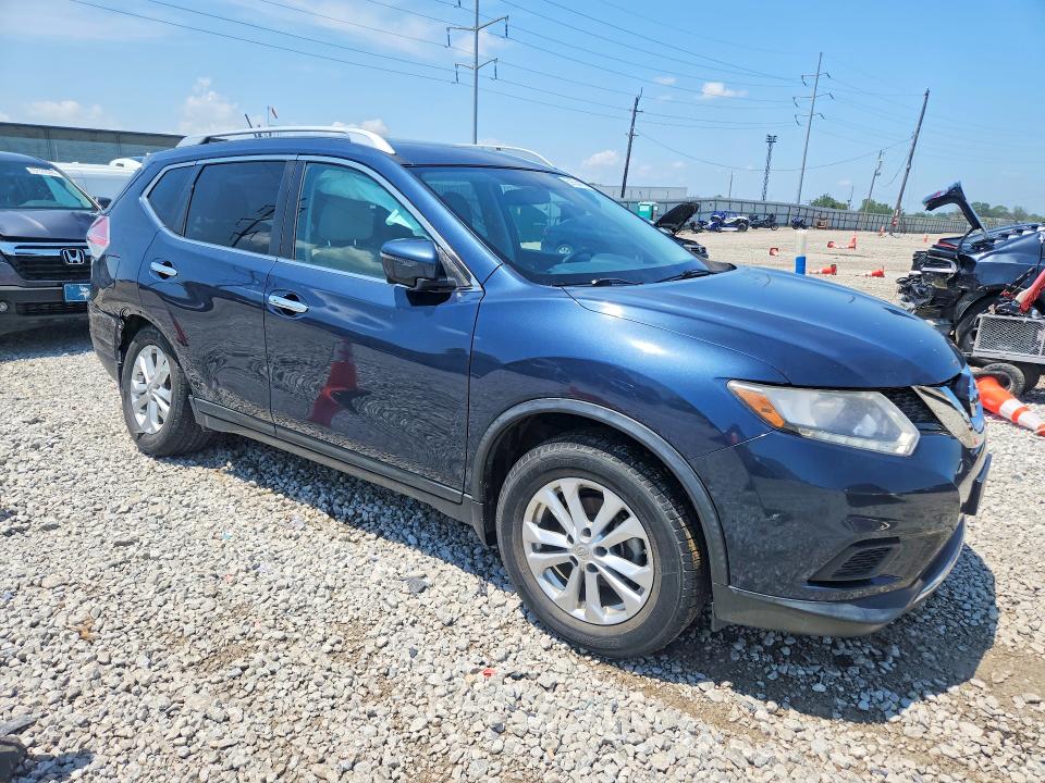 2016 Nissan Rogue VIN KNMAT2MV3GP617360 COPART salvage auction — REAR END, Oh - Cert Of Title-Salvage, sold $2,250 on 2026-07-31 (photo 4)