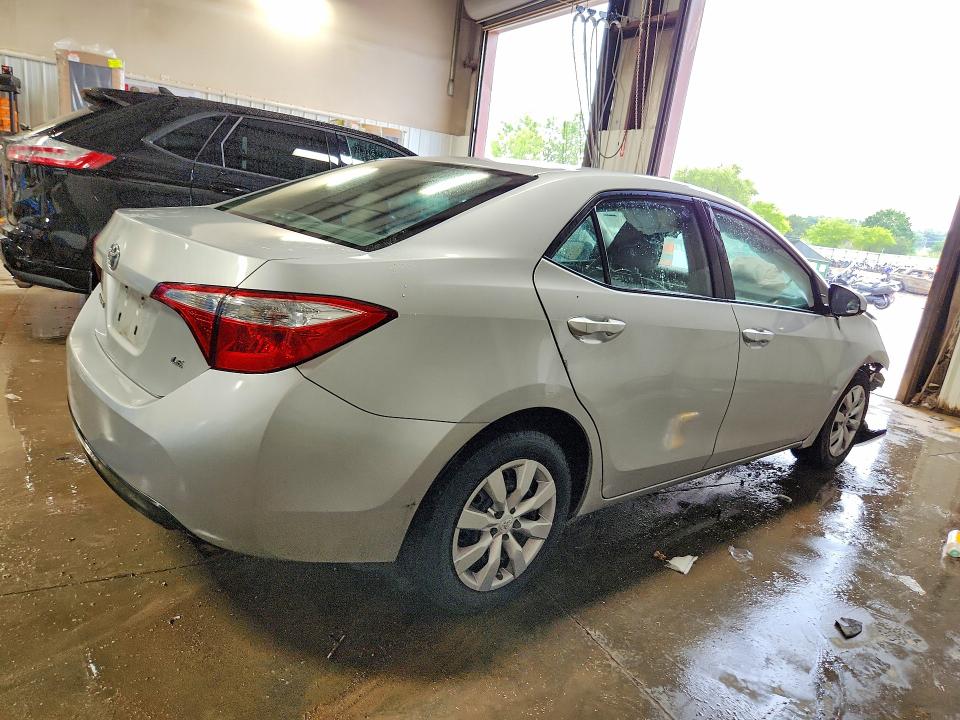 2015 Toyota Corolla VIN 5YFBURHE0FP246580 COPART salvage auction — FRONT END, IL - SALVAGE CERTIFICATE, sold $775 on 2026-07-28 (photo 3)