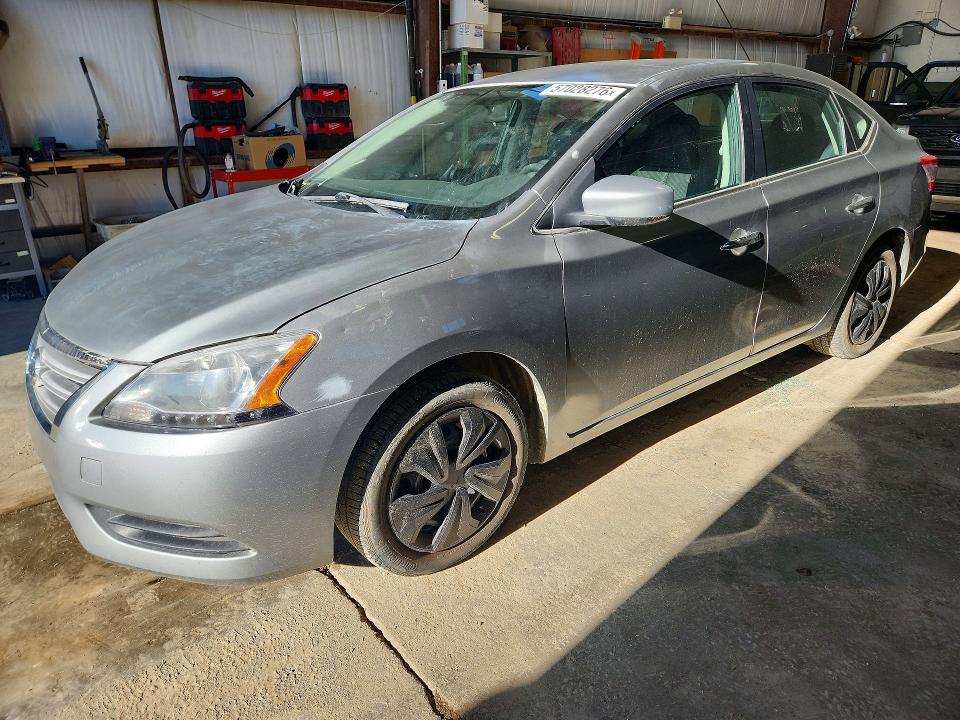 2013 Nissan Sentra VIN 3N1AB7AP7DL715632 COPART salvage auction — FRONT END, Ab - Bos - Active, sold $1,050 on 2026-07-09 (photo 1)