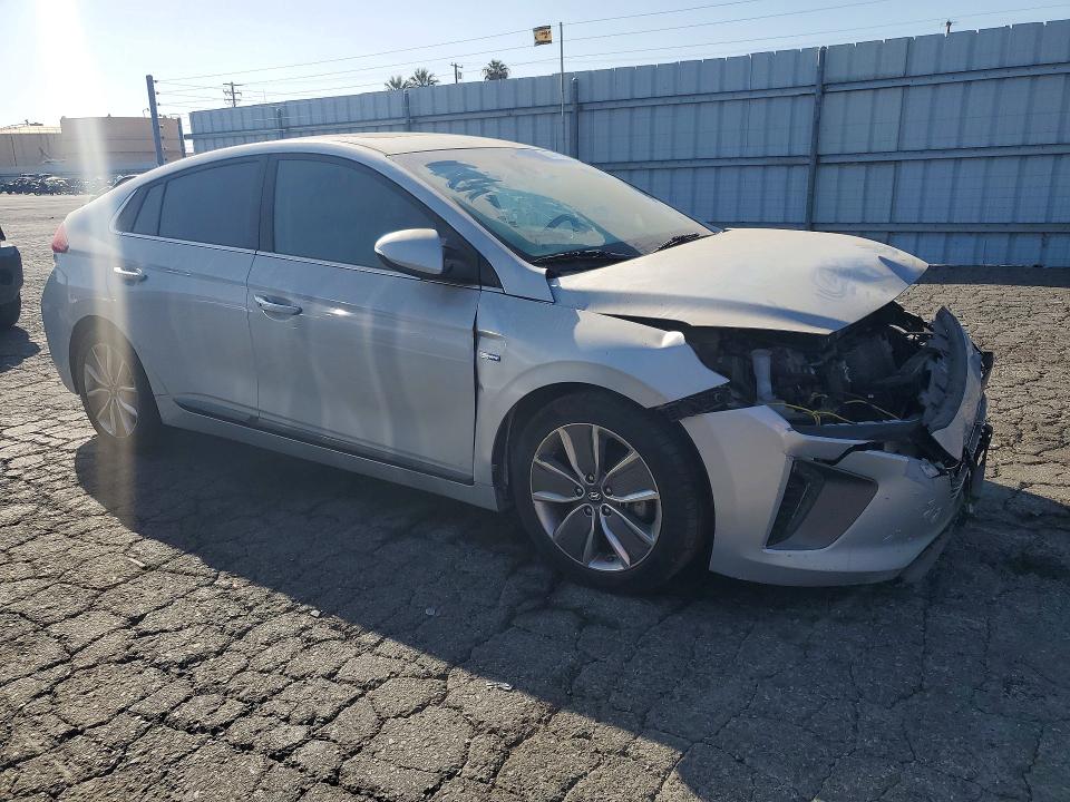 2018 Hyundai Ioniq VIN KMHC05LC9JU073812 COPART salvage auction — FRONT END, Ca - Dis/Dlr/Exp Only Clean Title (P), sold $1,550 on 2026-07-30 (photo 4)