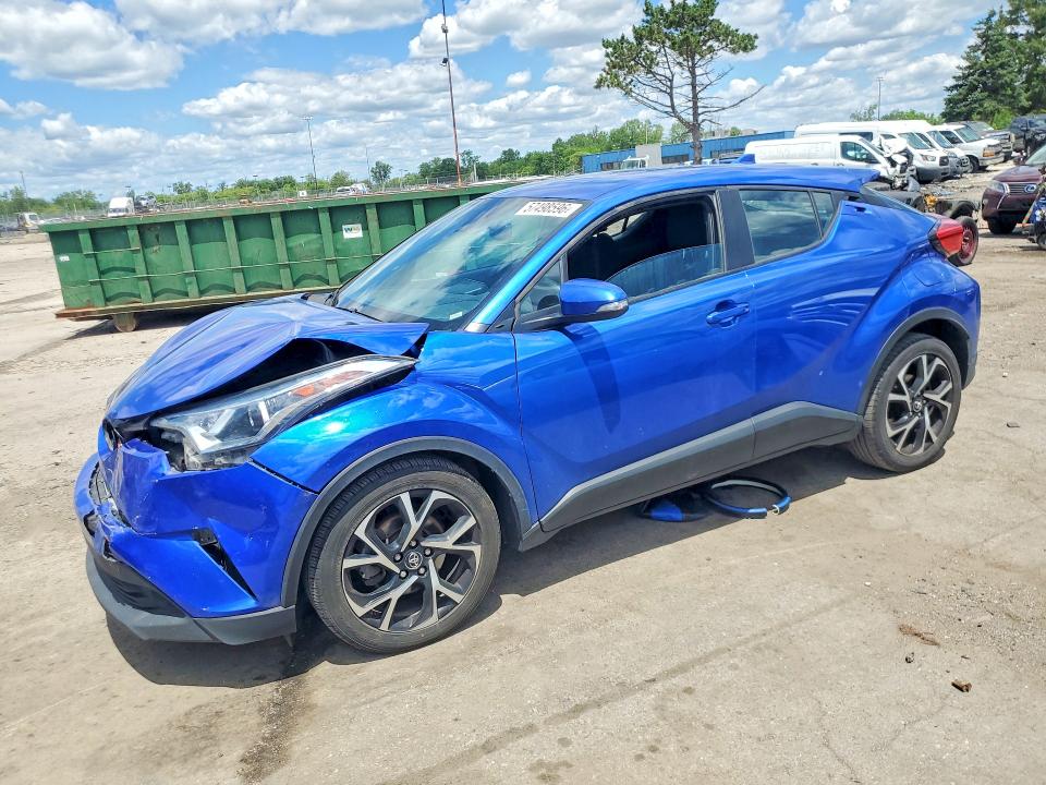 2018 Toyota C-hr VIN NMTKHMBX9JR048015 COPART salvage auction — FRONT END, Mi - Certificate Of Title, sold $3,750 on 2026-07-10 (photo 1)