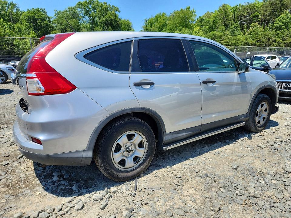 2015 Honda VIN 2HKRM4H38FH636680 COPART salvage auction — REAR END, Md - Cert Of Salvage > 75% Damage, sold $2,900 on 2026-07-02 (photo 3)