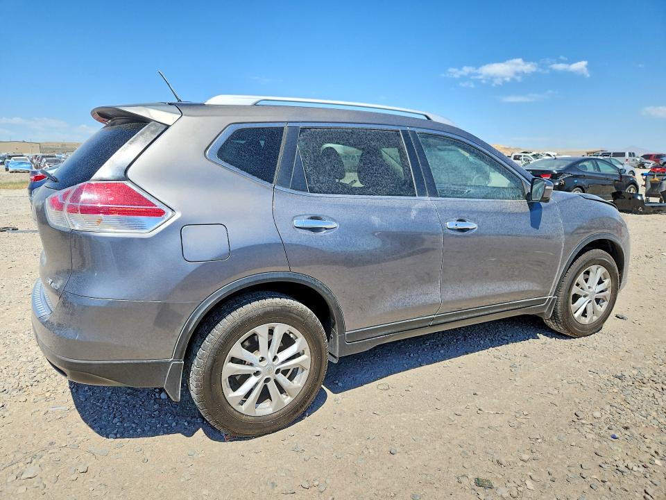 2016 Nissan Rogue VIN KNMAT2MVXGP608686 COPART salvage auction — FRONT END, Ut - Salvage Certificate, sold $1,250 on 2026-07-31 (photo 3)