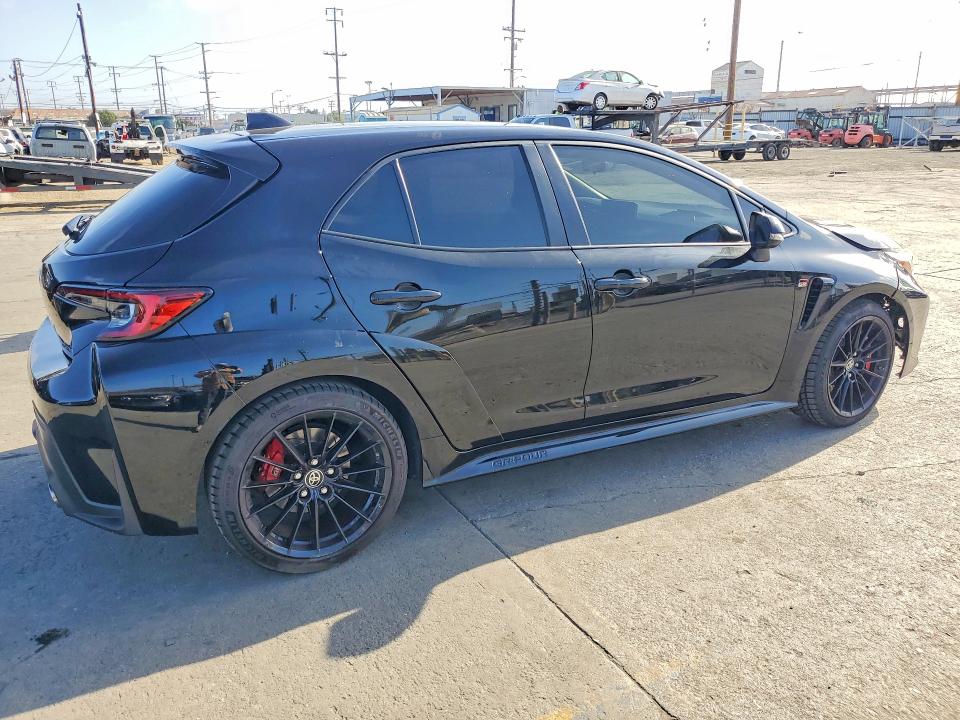 2024 Toyota Gr corolla VIN JTNABAAE2RA013351 COPART salvage auction — FRONT END, Ca - Salvage Certificate (P), sold $13,500 on 2026-07-27 (photo 3)